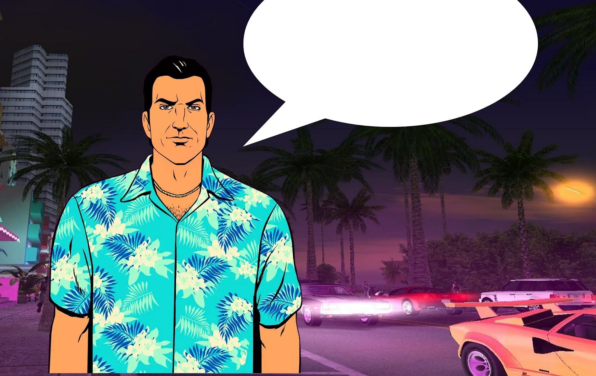 Tommy Vercetti is a funny, but charming character (Image via Rockstar Games)