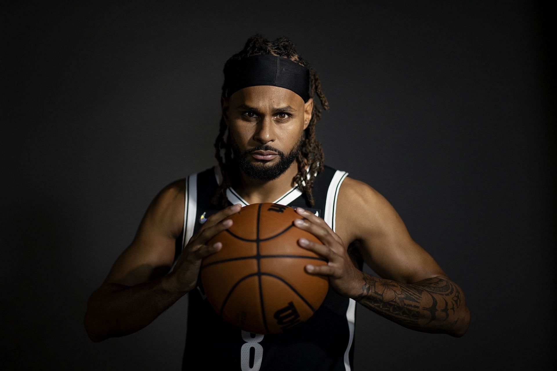 Patty Mills during the Brooklyn Nets&#039; Media Day.