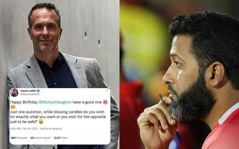 Wasim Jaffer troll Michael Vaughan on his birthday