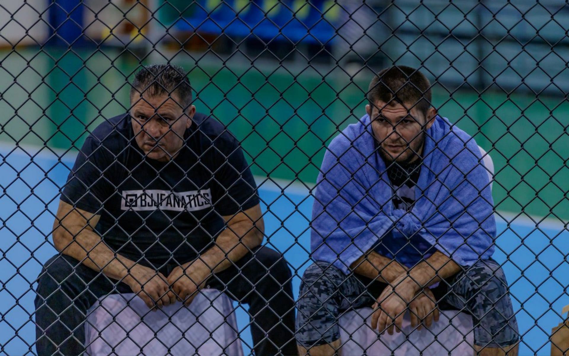 Javier Mendez (left) &amp; Khabib Nurmagomedov (right) [Image Credits- @TeamKhabib on Twitter]