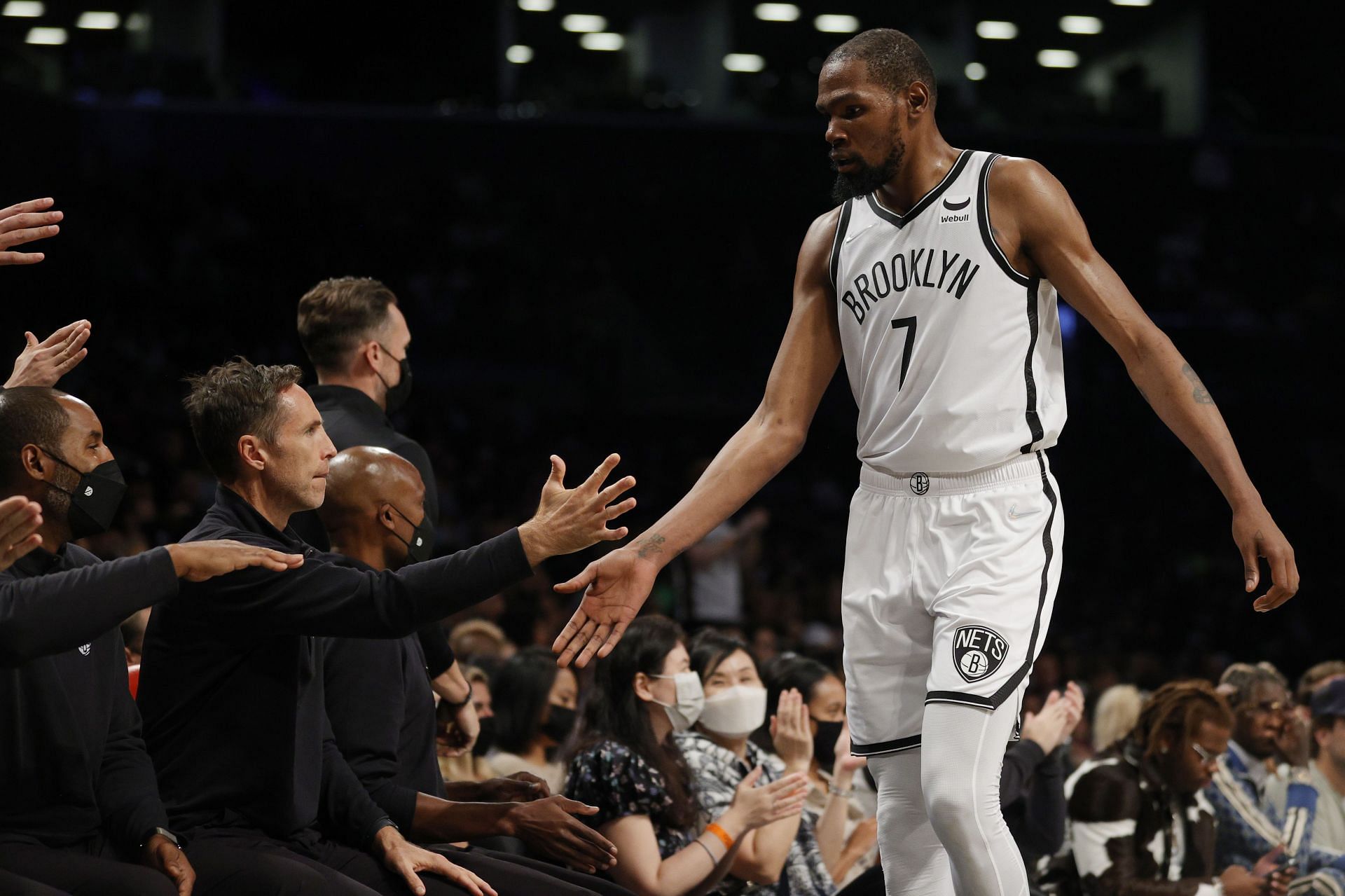 Steve Nash is primarily using Kevin Durant at the small forward spot for the Brooklyn Nets.