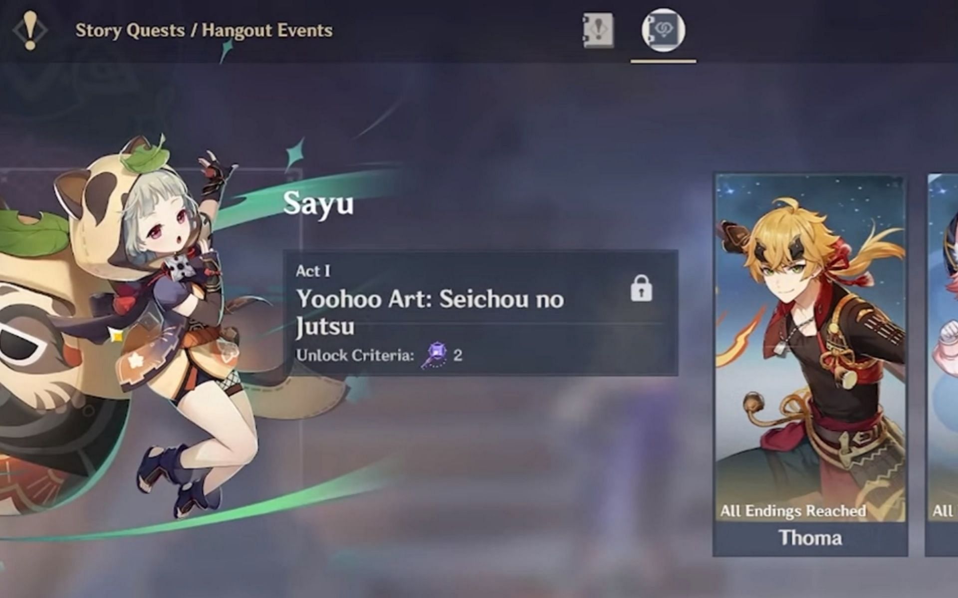 Genshin Impact Sayu Hangout Guide To Get All 6 Endings