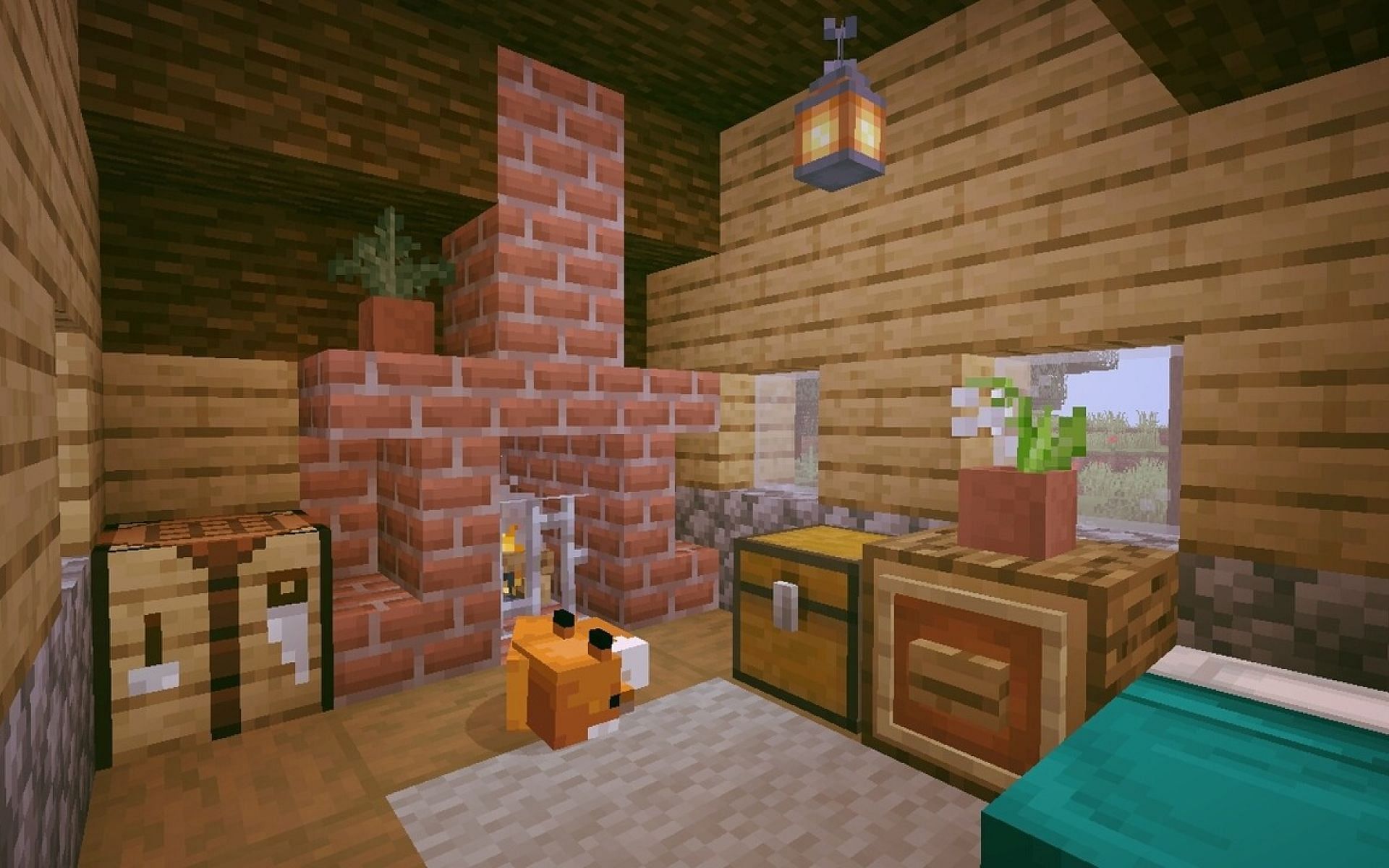 The interior of a Minecraft player&#039;s house in-game. Image via Mojang/ foxbewwies on Tumblr)