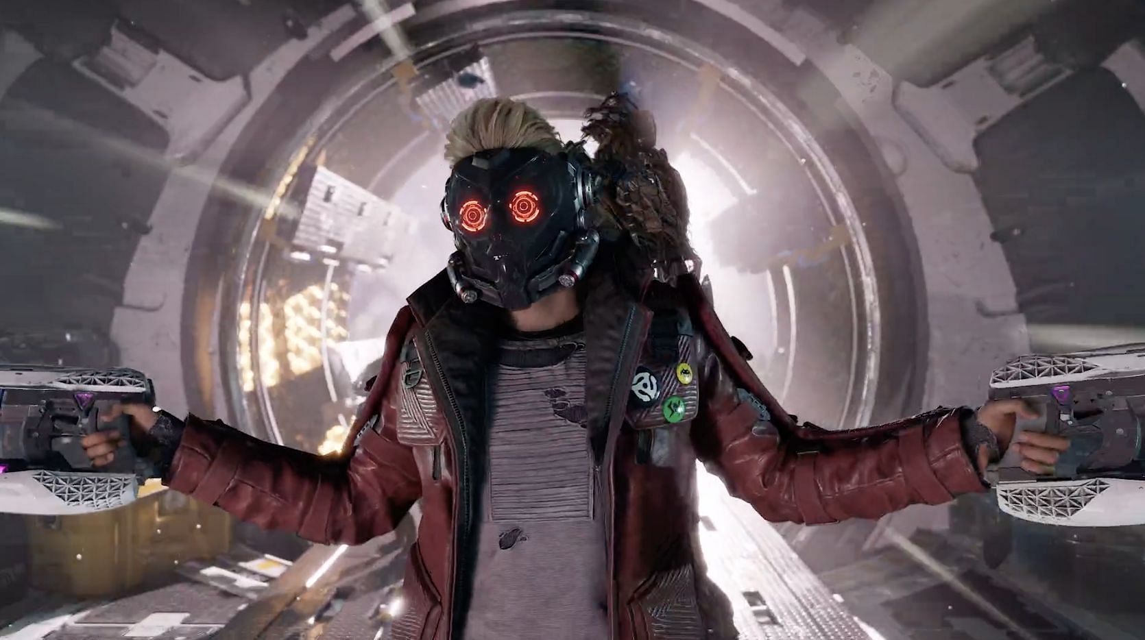 Star-Lord in Marvel&#039;s Guardians of the Galaxy (Image via Eidos-Montr&eacute;al)