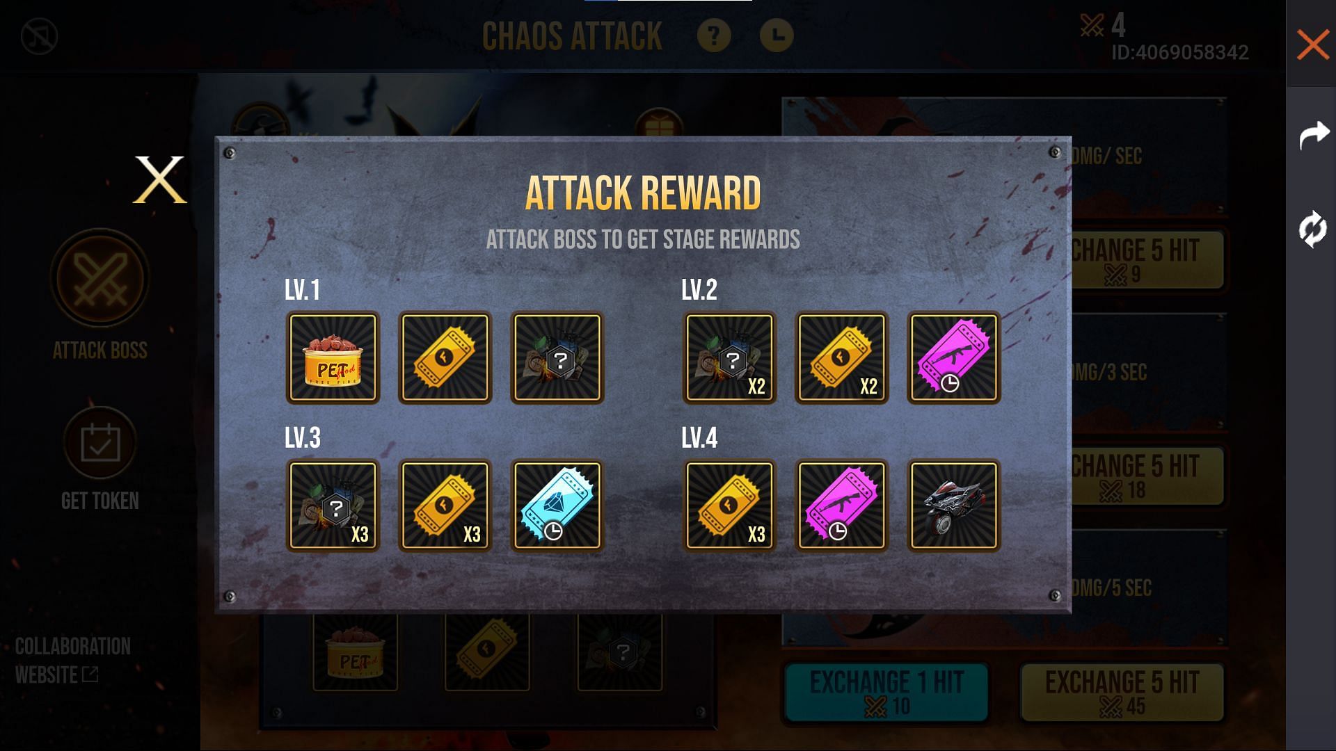 Rewards to obtain from this event (Image via Free Fire)