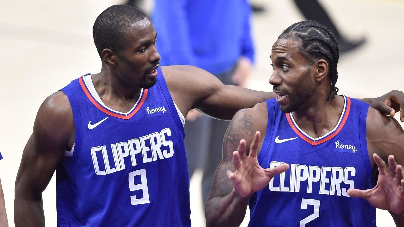 Serge Ibaka and Kawhi Leonard are both out for the LA Clippers [Image Source: ESPN]