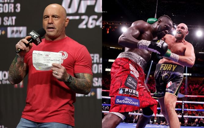 "I think it's an error or corruption" - Joe Rogan agrees referee gave Tyson Fury a slow count in trilogy fight against Deontay Wilder
