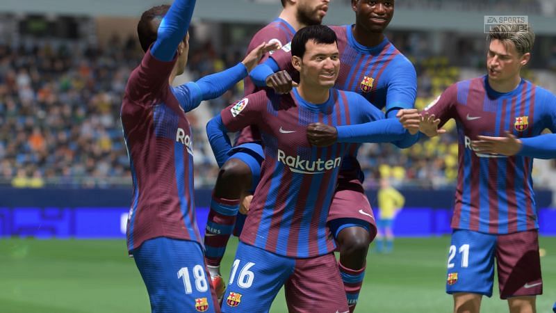 Pedri in FIFA 22 (Image via EA Sports)