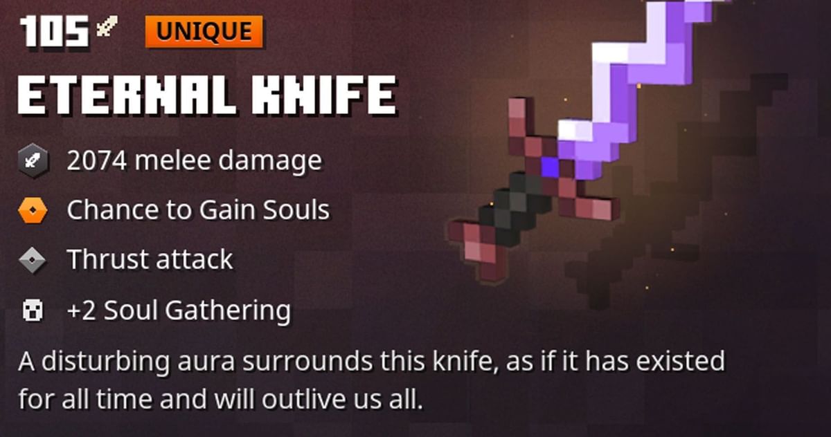 How to get Eternal Knife in Minecraft Dungeons