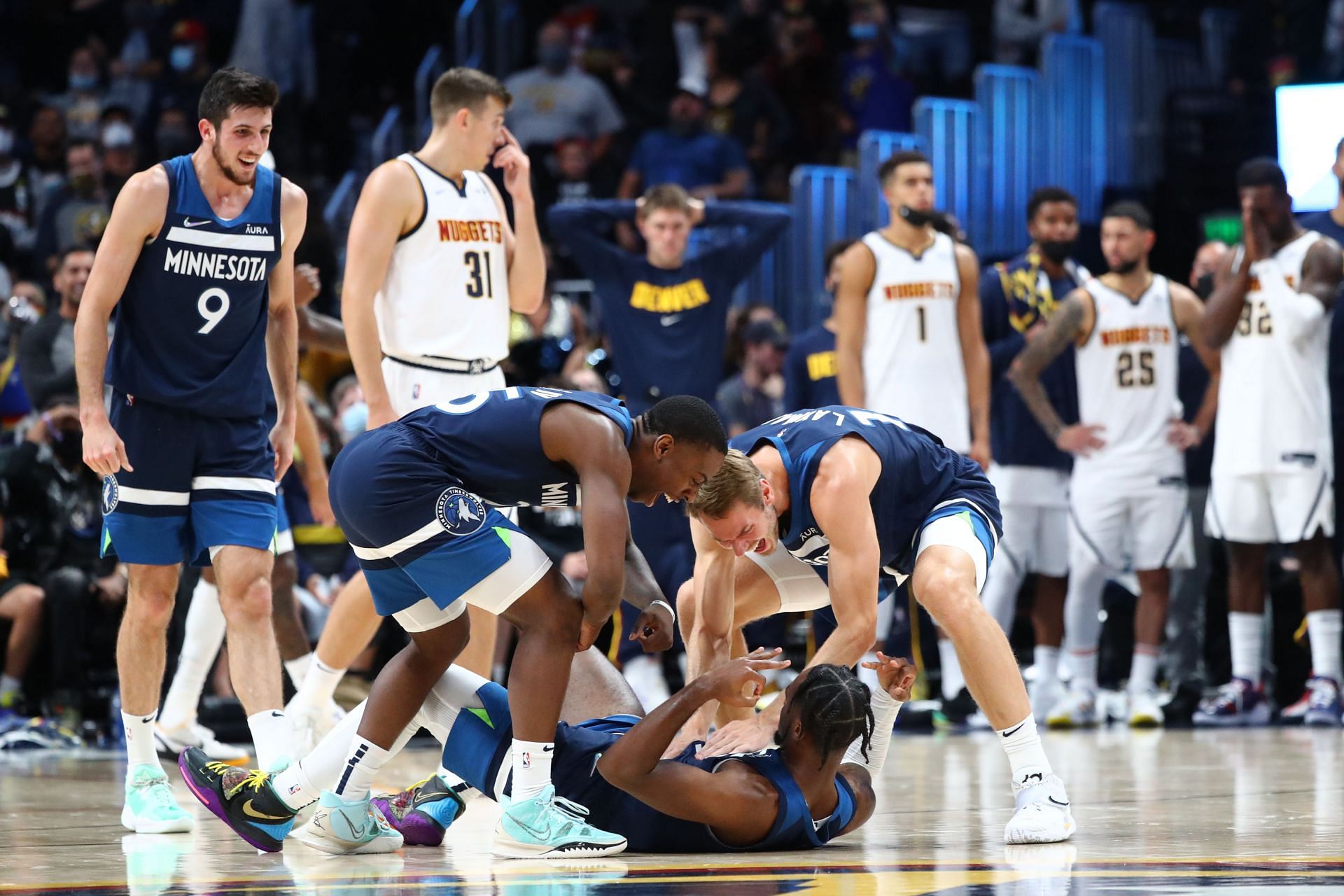 The Minnesota Timberwolves will host the Denver Nuggets as the teams meet for the first time in the 2021-22 season