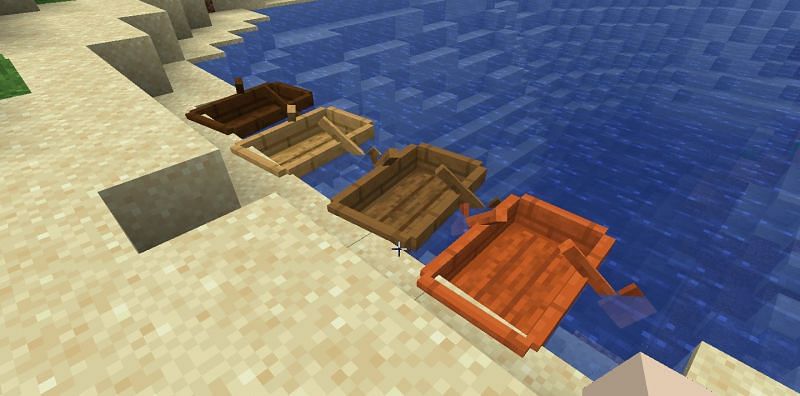 Boats can be used in furnaces (Image via Mojang)