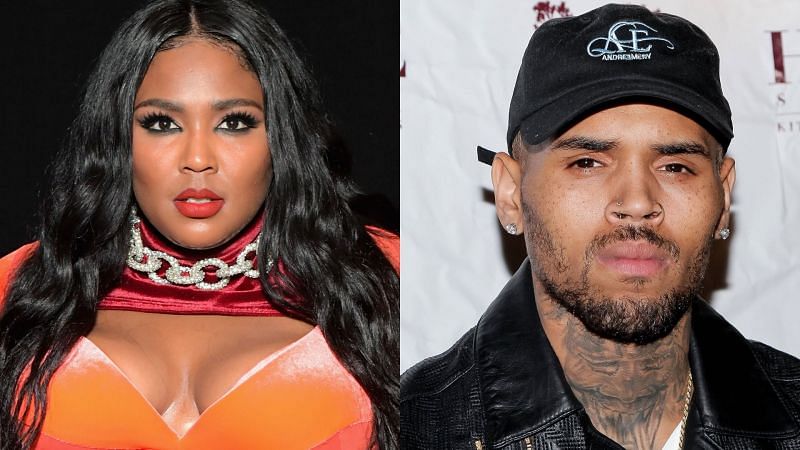 Lizzo recently called Chris Brown her &quot;favorite  person in the whole world&quot; (Image via Getty Images)