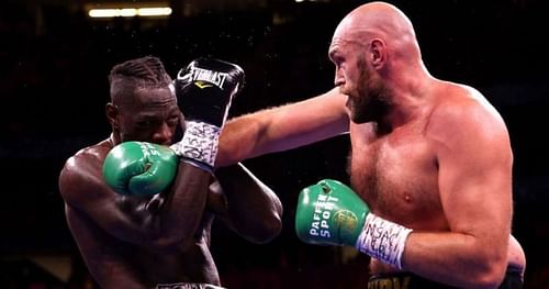 Deontay Wilder (left) & Tyson Fury (right)