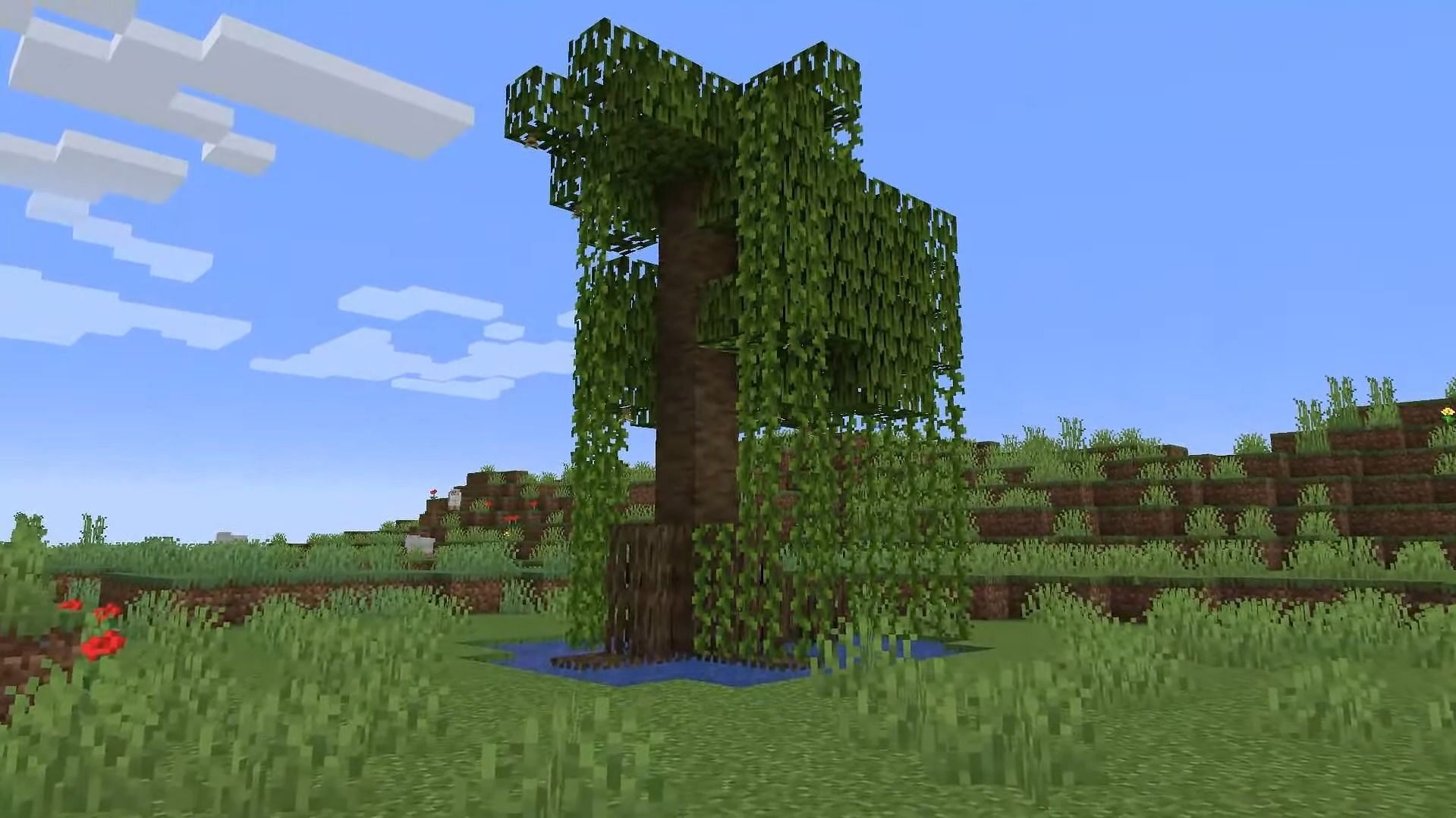 Un albero di mangrovie in Minecraft (Immagine via Mojang)