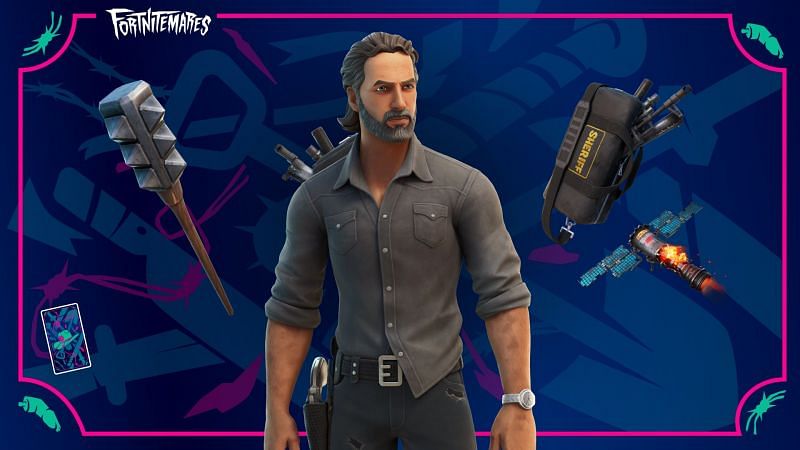 Rick Grimes skin has arrived in Fortnite Chapter 2 Season 8 (Image via Epic Games)