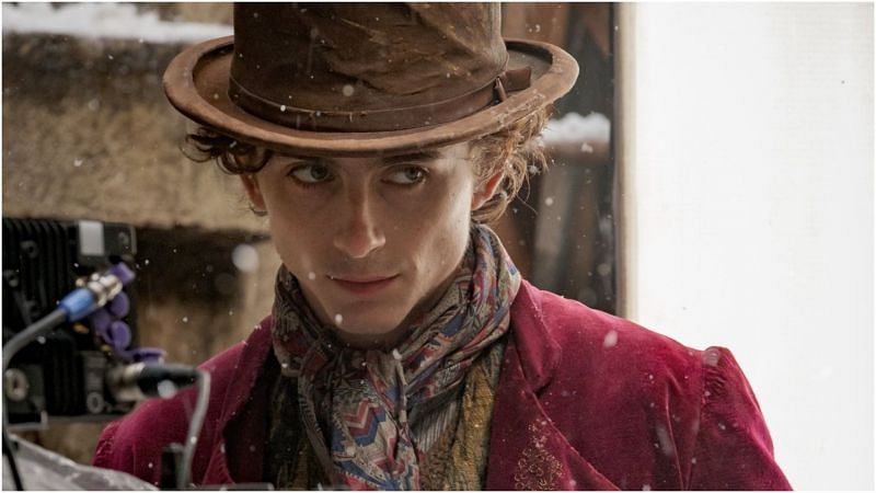 Timoth&eacute;e Chalamet&#039;s first look as Willy Wonka (Image via Hello_Tailor/Twitter)