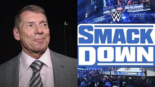 WWE Chairman Vince McMahon; WWE Smackdown logo