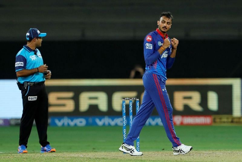 Axar Patel returned with figures of 2/18 (Credit: BCCI/IPL)