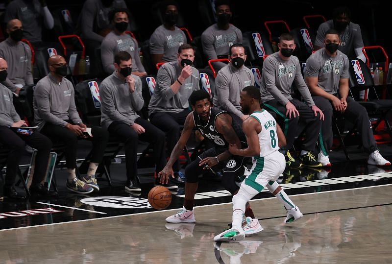 Kemba Walker on defense against &lt;a href=&#039;https://www.sportskeeda.com/basketball/kyrie-irving&#039; target=&#039;_blank&#039; rel=&#039;noopener noreferrer&#039;&gt;Kyrie Irving&lt;/a&gt;