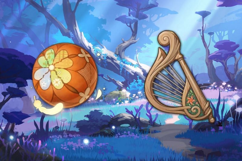 Windsong Lyre and Wind-Blessed Harpastum will return in 2.2 update (Image via Sportskeeda)