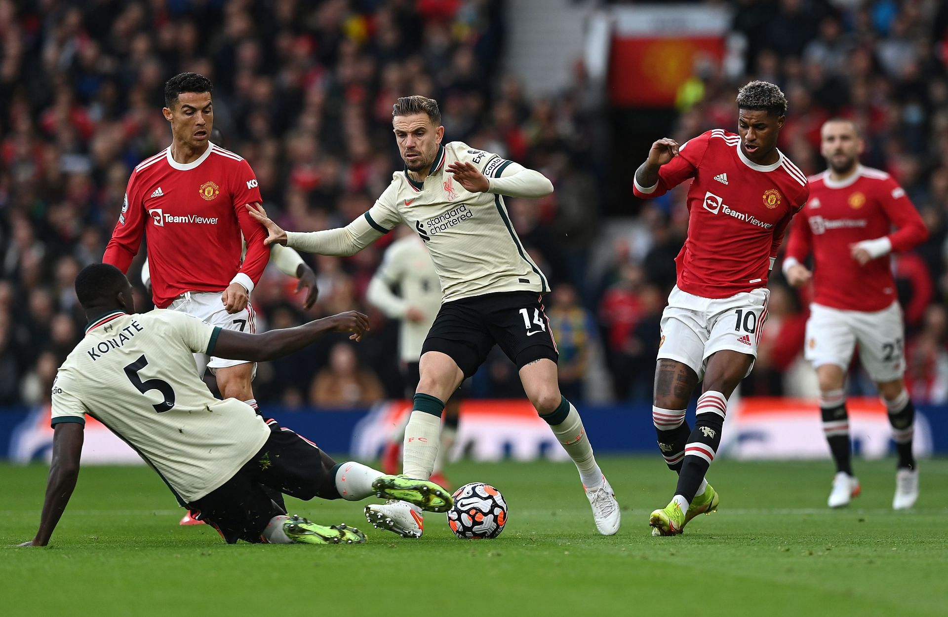 Ibrahima Konate starred against Manchester United.