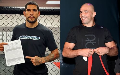 UFC middleweight fighter Alex Pereira (left; Image Credit: alexpoatanpereira on Instagram) and light heavyweight contender Glover Teixeira (right)