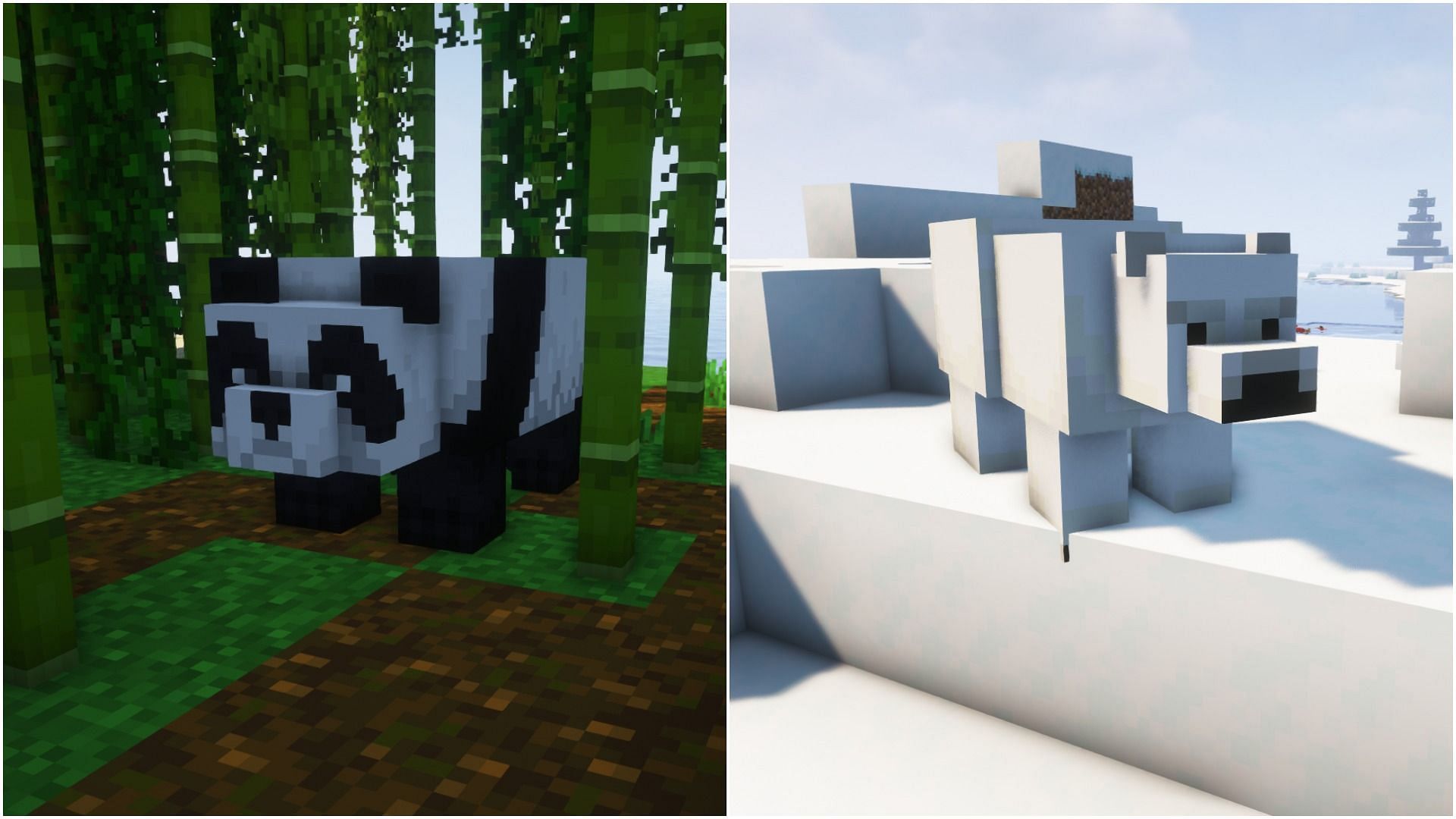 Both mobs behave quite similarly (Image via Minecraft)