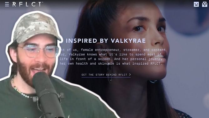 Valkyrae loses it after receiving DM from HasanAbi comparing RFLCT scam with G Fuel products