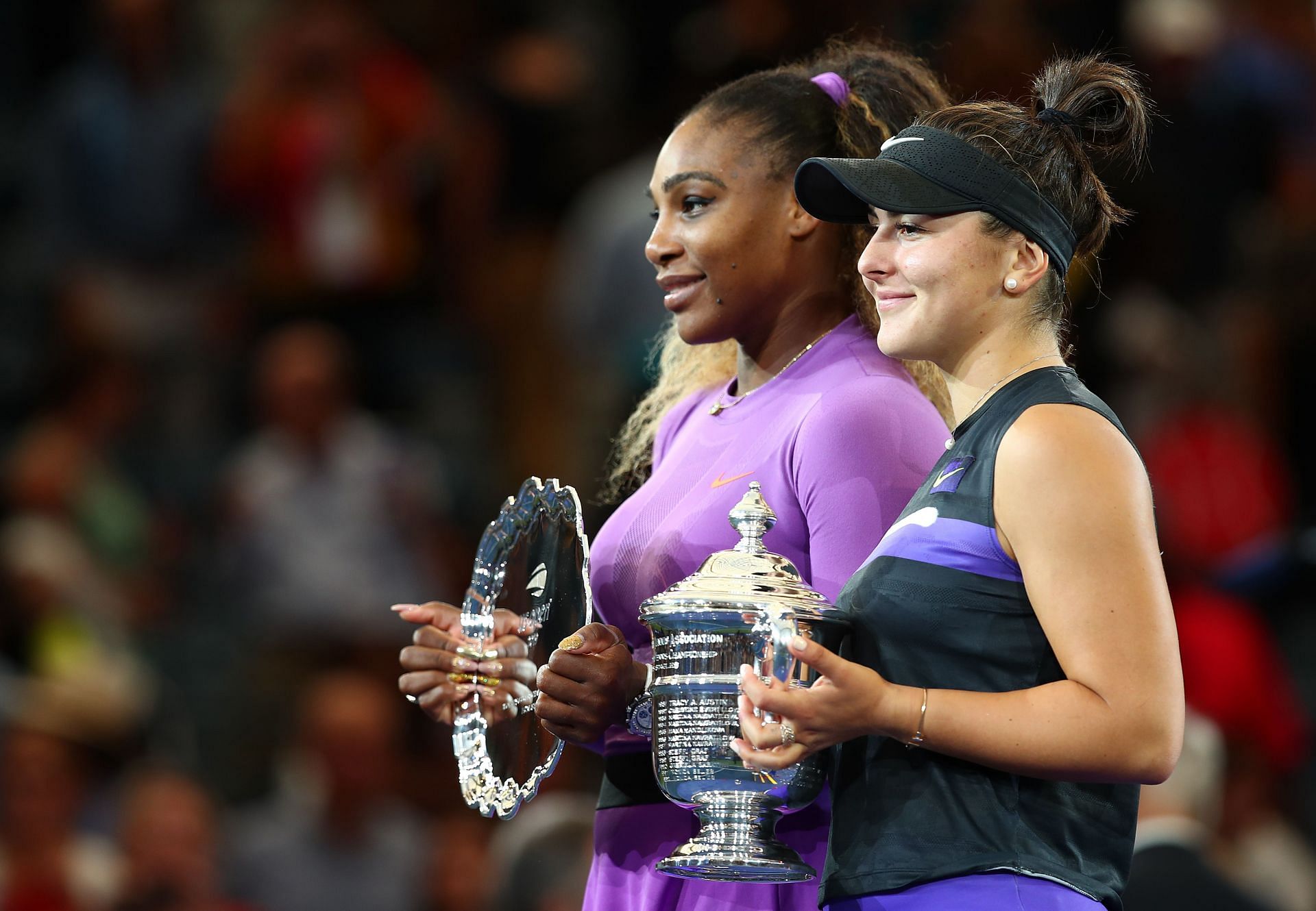 Serena Williams (L) at her last Grand Slam final.
