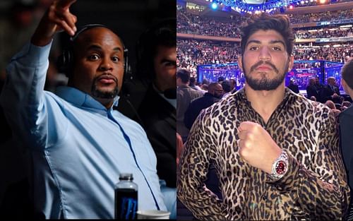 UFC legend Daniel Cormier (left; Image Credit: @dc_mma on Instagram) and Bellator fighter Dillon Danis (right; Image Credit: @dillondanis on Instagram)