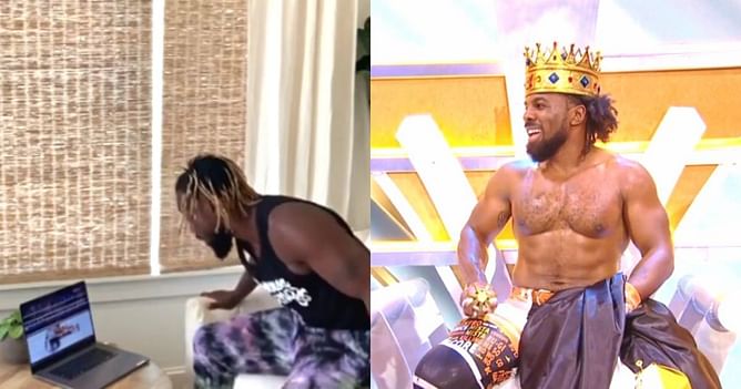 Watch: Kofi Kingston's incredible reaction to Xavier Woods becoming King of the Ring