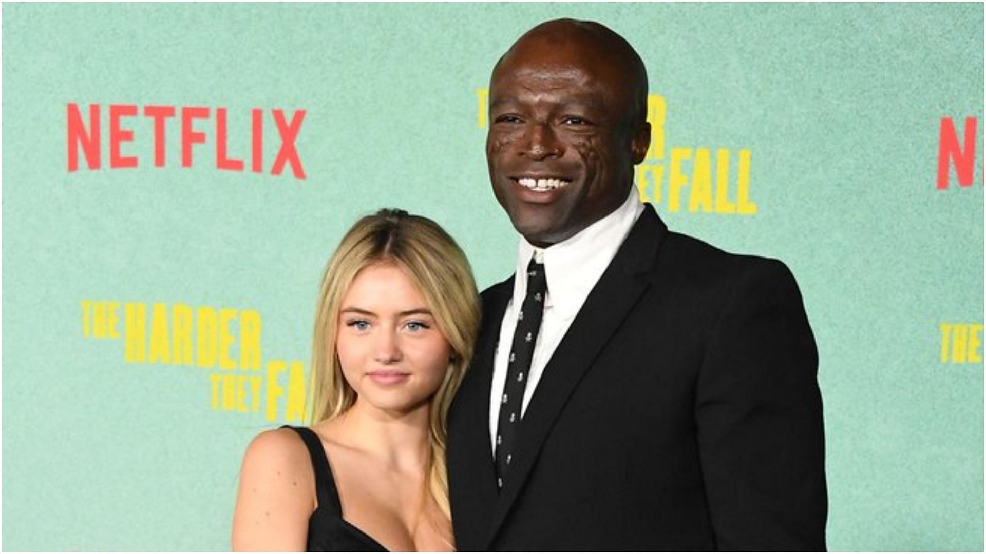 Seal and Leni Klum made a rare public appearance on the red carpet of a Netflix movie (Image via JustJared/Twitter)