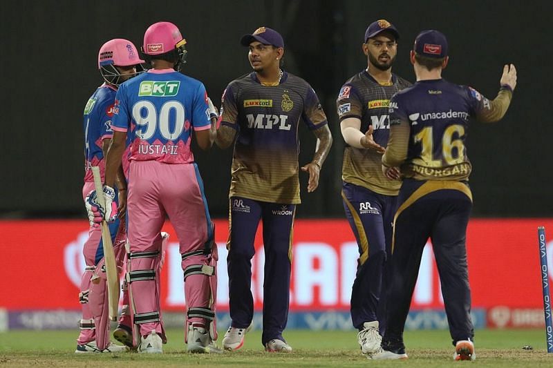 Kolkata Knight Riders dominated the Rajasthan Royals in the last match at the Sharjah Cricket Stadium (Image Courtesy: IPLT20.com)