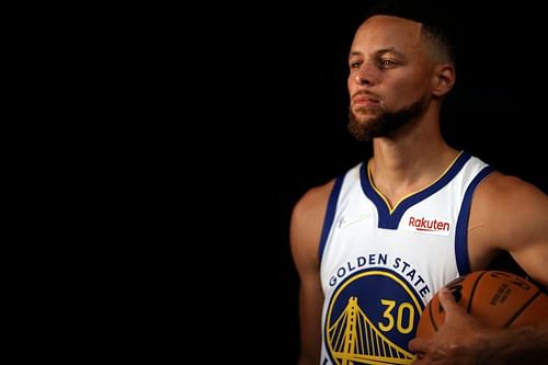 Stephen Curry at the Golden State Warriors' Media Day