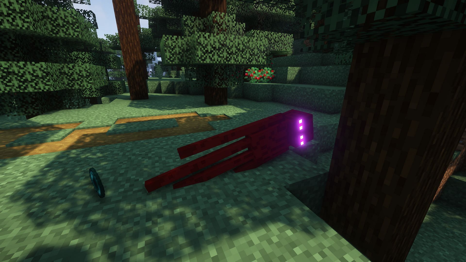 An enderman dying (Image via Minecraft)