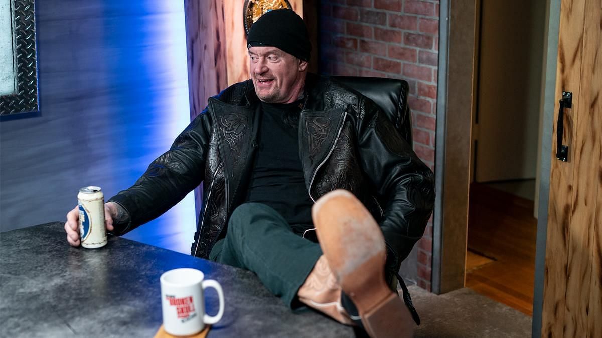 The Undertaker appearing on the Broken Skull Sessions