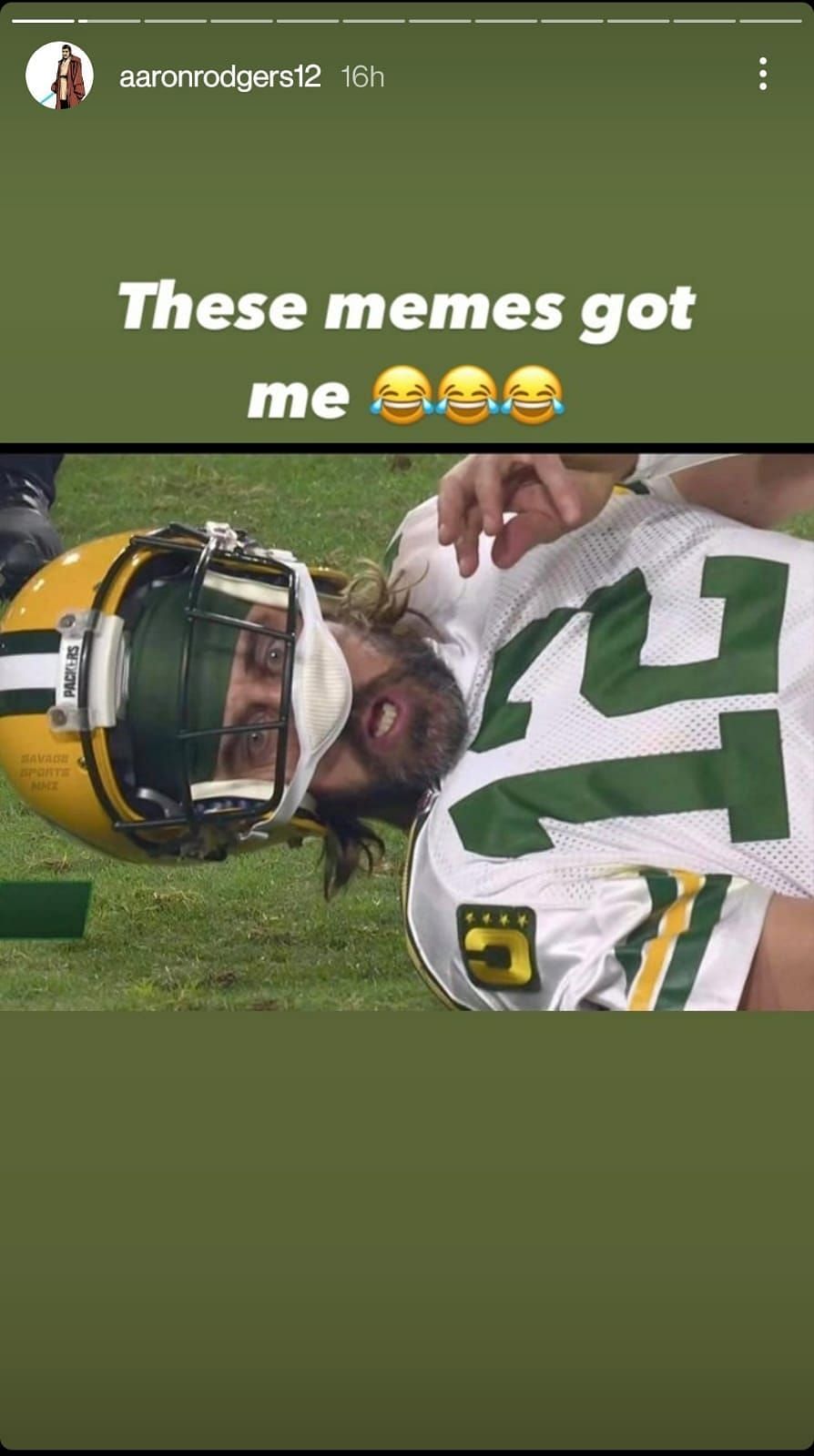 Rodgers clearly is a fan of the image