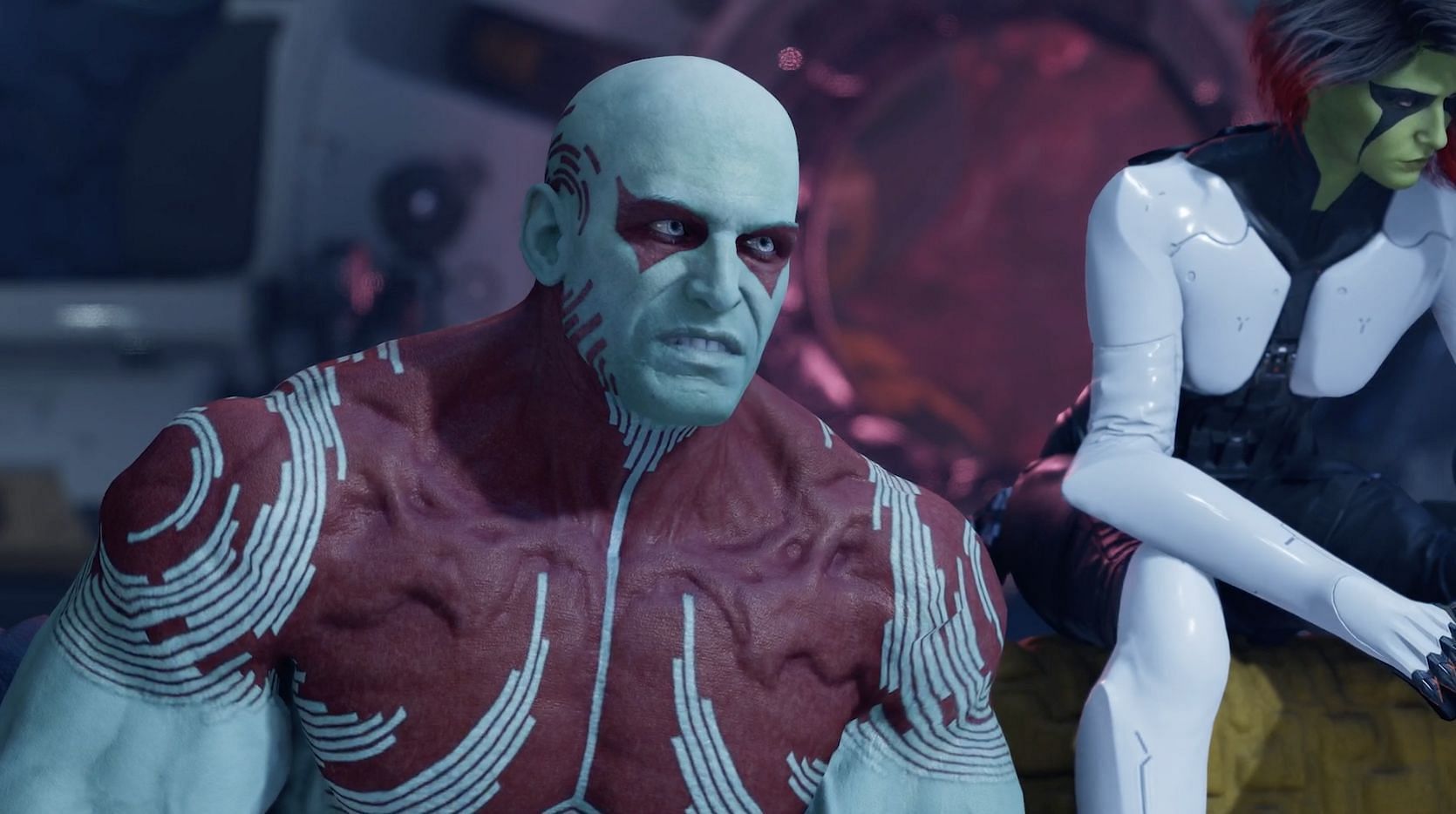 Drax the Destroyer in Marvel&#039;s Guardians of the Galaxy (Image via Eidos-Montr&eacute;al)