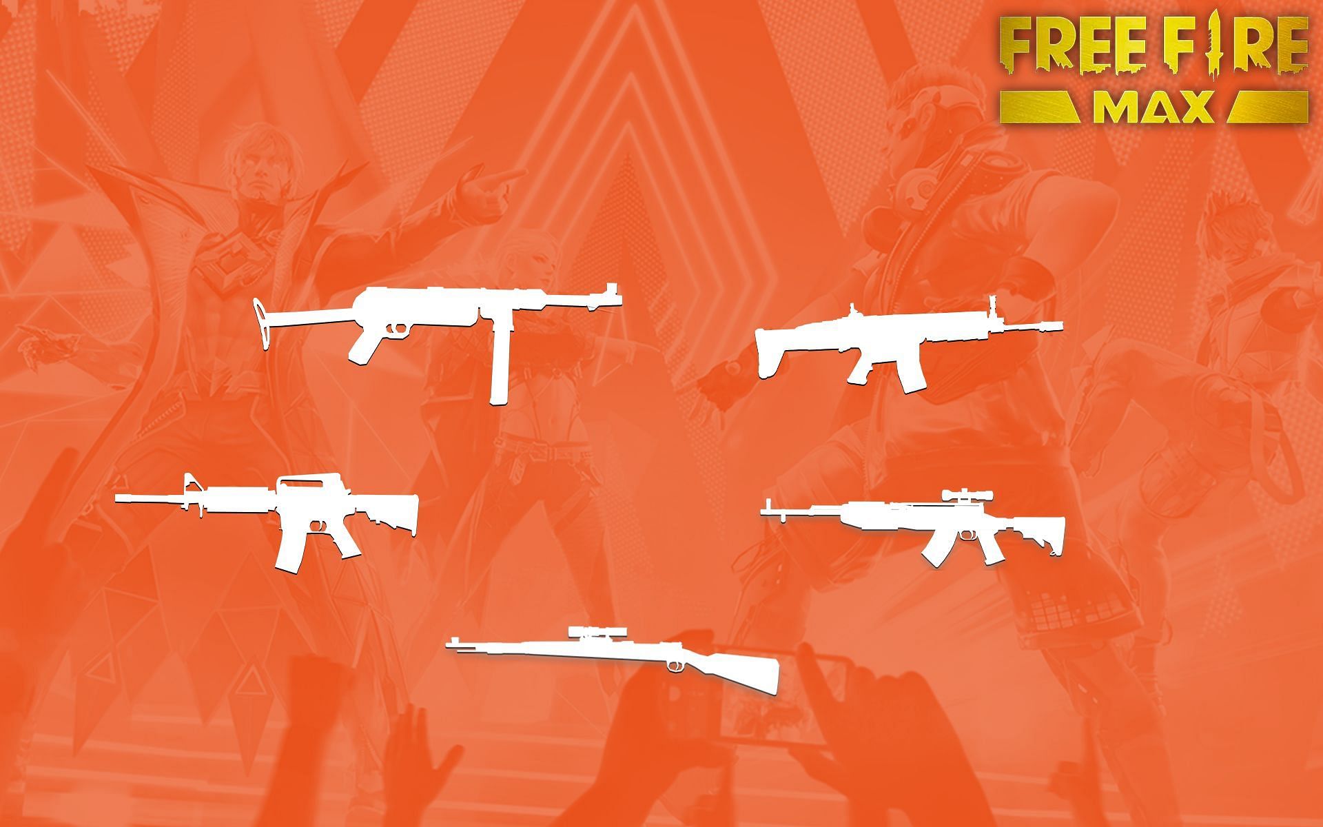 The best gun combinations for solo v squad in Free Fire MAX (Image via Sportskeeda)