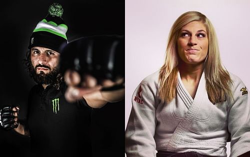 Jorge Masvidal (L) and Kayla Harrison (R) vai Instagram @gamebredfighter and @judokayla