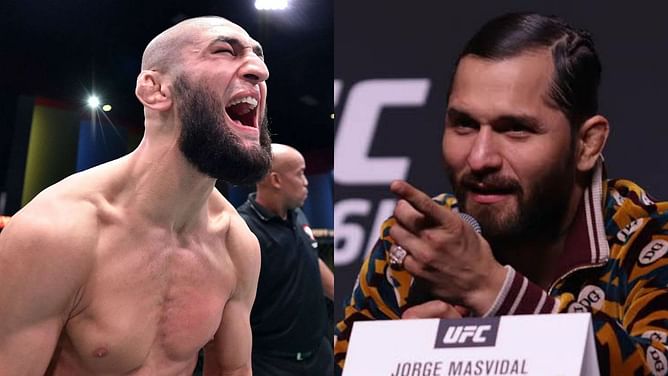 "I'm gonna take everything from the UFC" - Khamzat Chimaev has his sights set on Jorge Masvidal's BMF belt after UFC 267 win