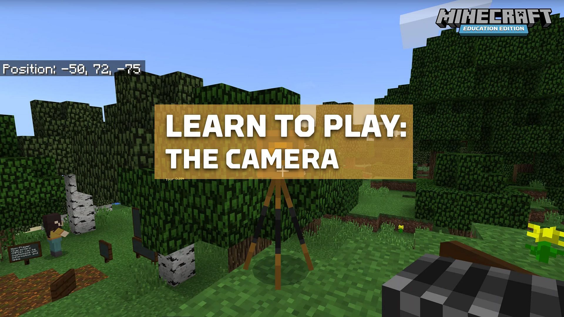 The camera can be used in two different ways in Education Edition. (Image via Mojang)