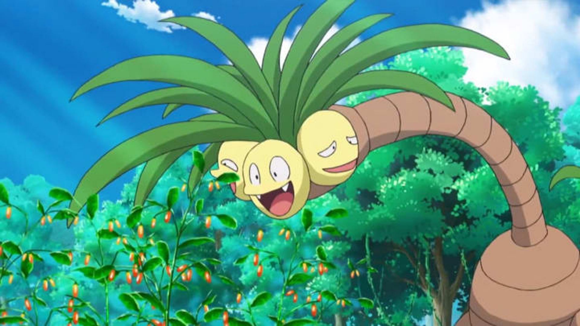 Alolan Exeggutor as it appears in the anime (Image via The Pokemon Company)