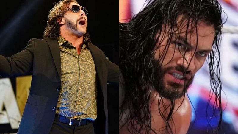 AEW star Kenny Omega and WWE Superstar Roman Reigns