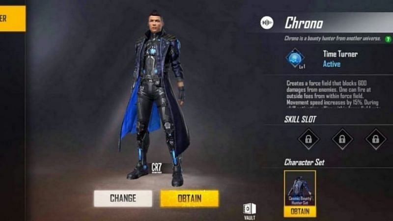 Chrono in Free Fire Max (Image via Garena)