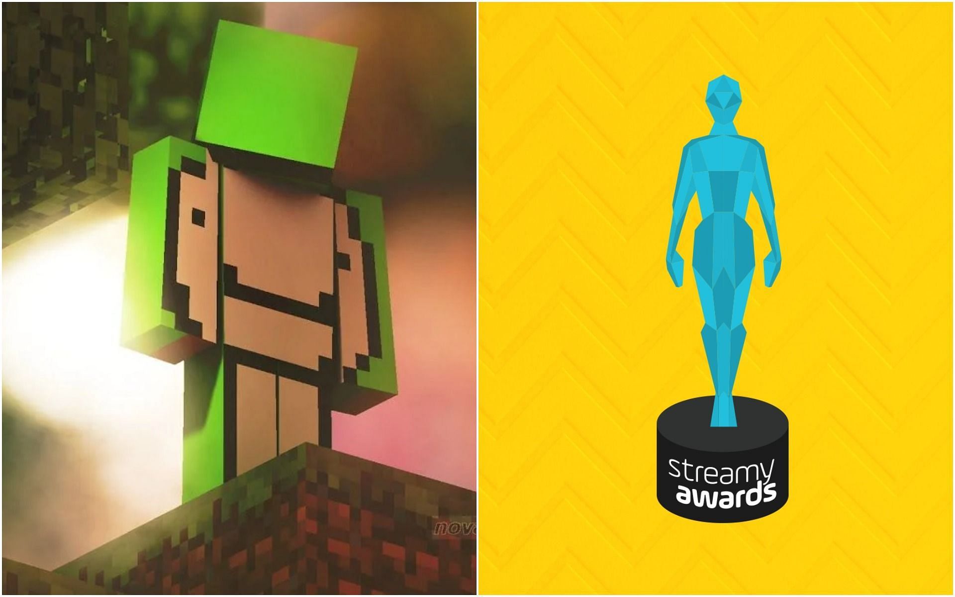 Dream nominated for YouTube Streamy Awards 2021 Gaming category (Images via Dream and Streamys)