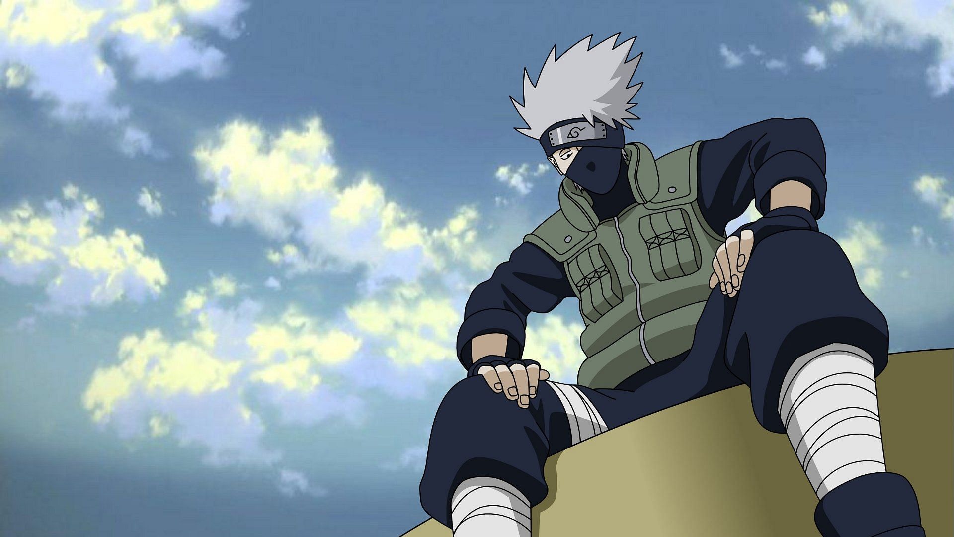 Kakashi vu dans la série animée Naruto shonen (Image via Studio Pierrot)