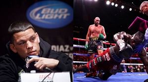 Nate Diaz reacts to Tyson Fury vs. Deontay Wilder 3, claims he wants to box but has been 'stuck inside a cage'