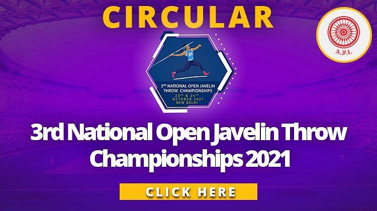 Third National Open Javelin Throw Championships Circular