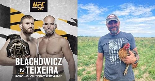 Jan Blachowicz & Glover Teixeira (left), Randy Couture (right) [Images Courtesy: @janblachowicz @xcnatch on Instagram]